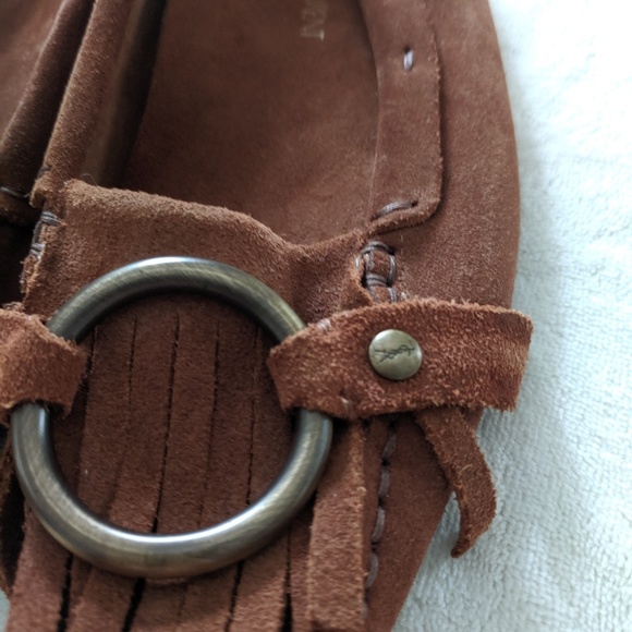 Yves Saint Laurent Rive Gauche Suede Moccasins 37 - Picture 5 of 8